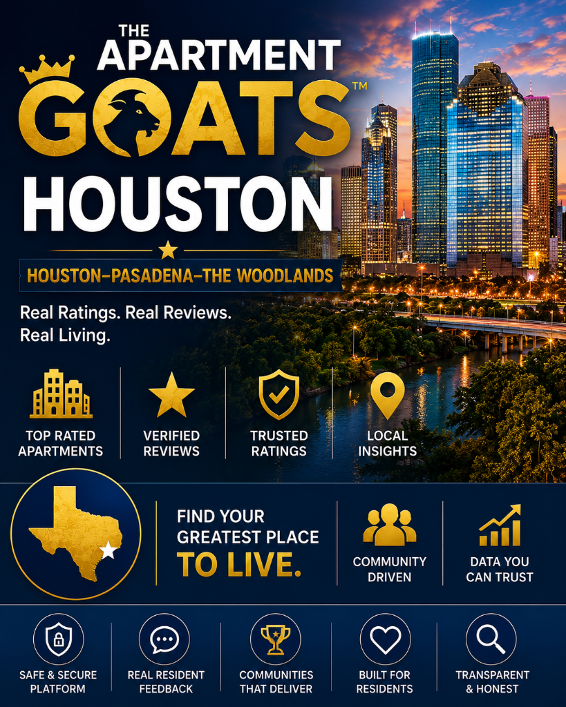 The Apartments GOAT™ — Houston–Pasadena–The Woodlands