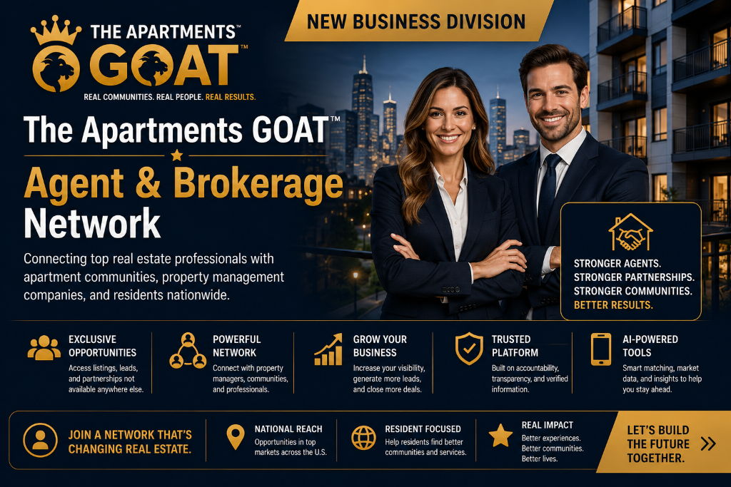 The Apartments GOAT™ Agent & Brokerage Network — New Business Division