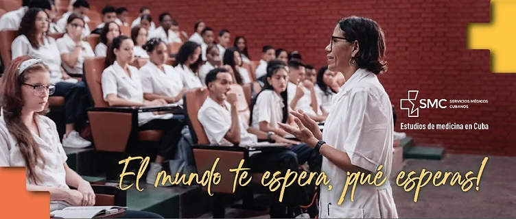 Students studying medicine in Cuba