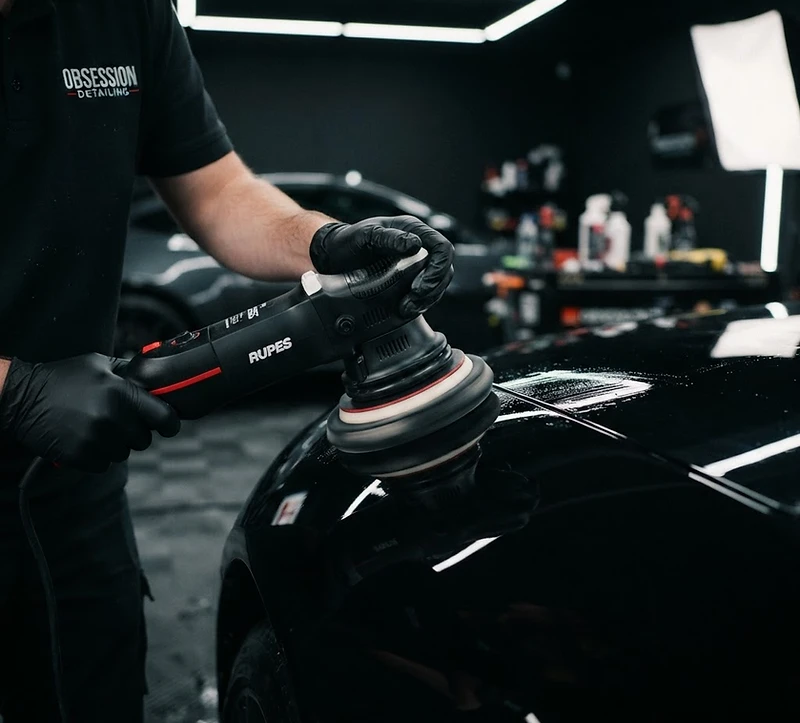 Machine polishing a vehicle during professional paint correction by ReLuxe Melbourne