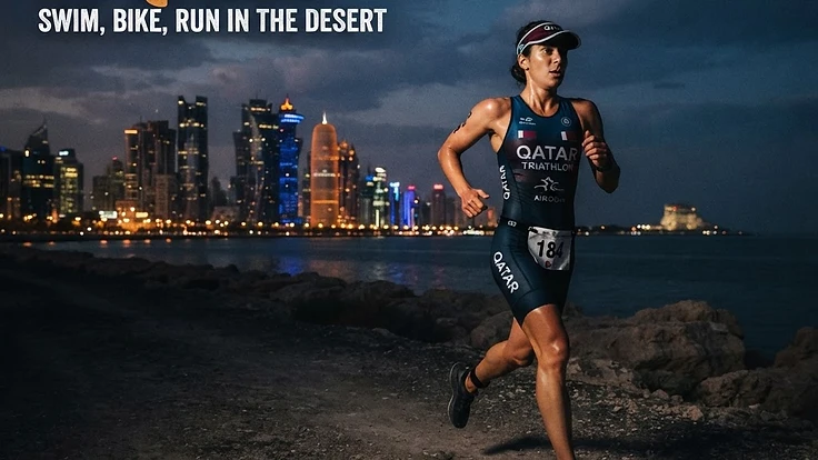 Triathlon in Qatar: Swim, Bike, Run in the Desert