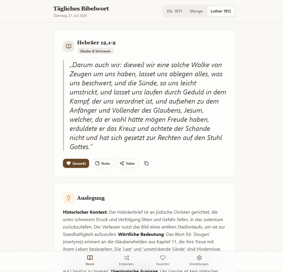 Tägliche Bibelworte template preview
