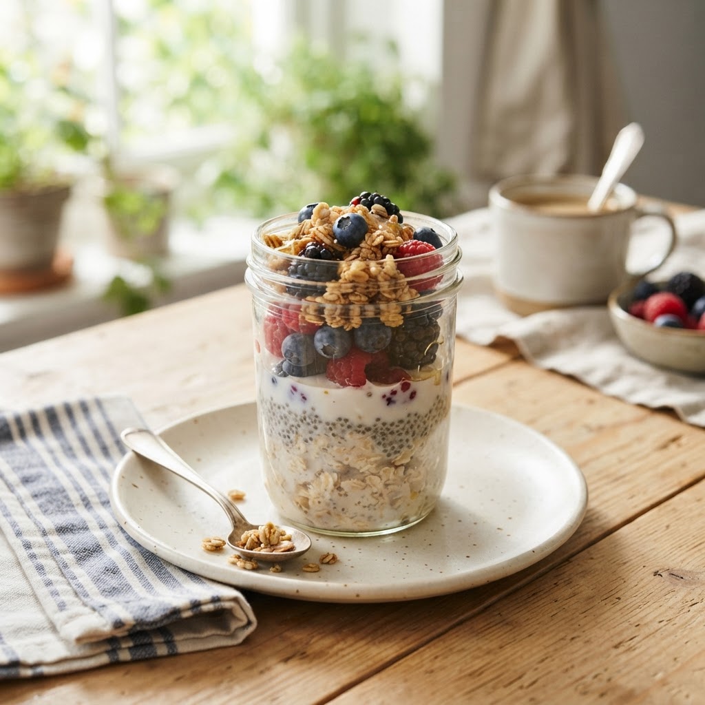 Overnight Oats with Berries