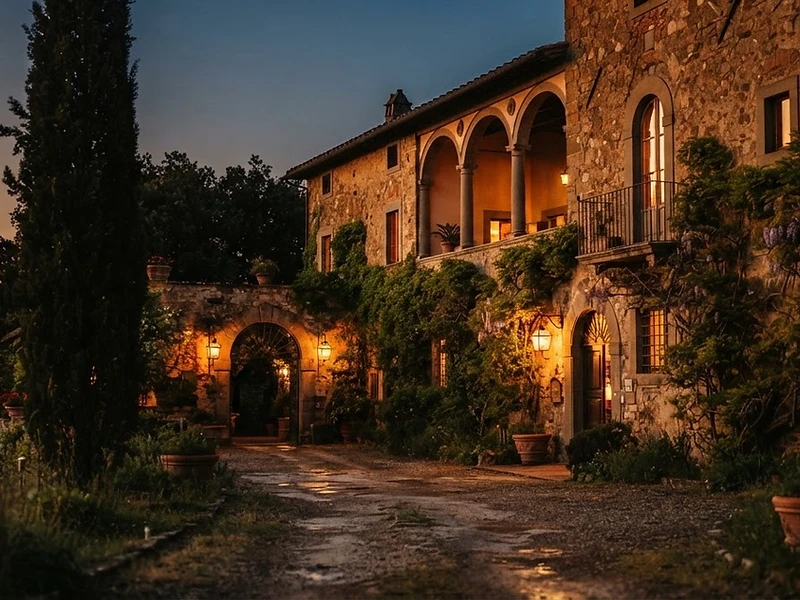 Hacienda Santa al atardecer