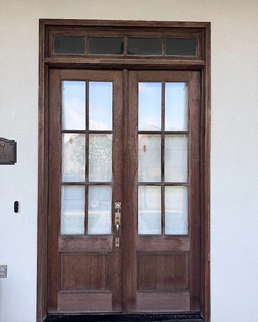Double-Door Restoration — Before