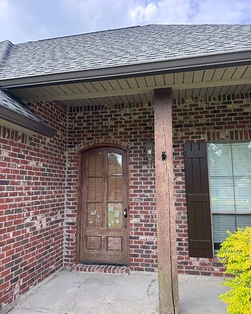 Arched Entry Refinish — Before