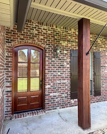 Arched Entry Refinish — After