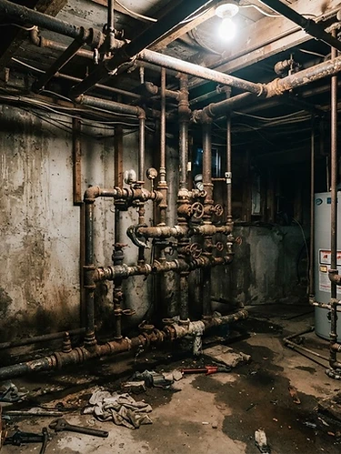 Mechanical Room Overhaul — Before