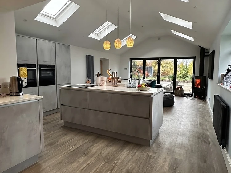 Open-Plan Stove Kitchen