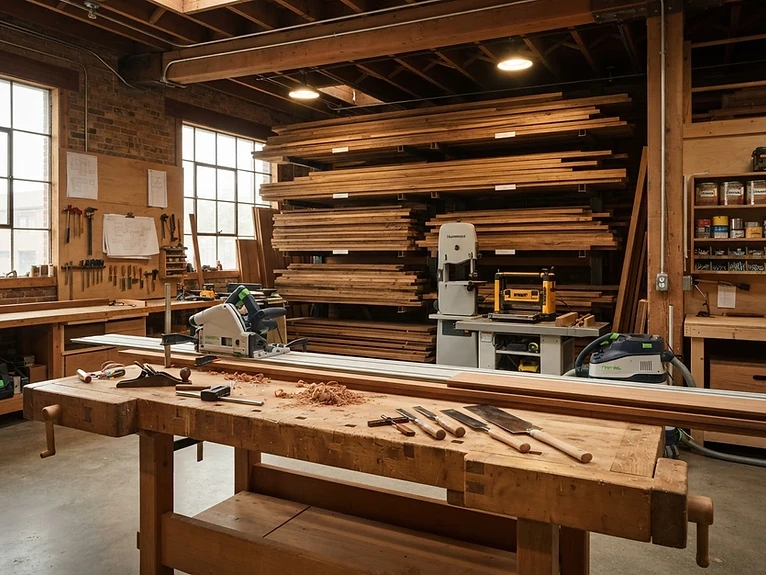 Marine carpentry work in the Teak Techs Fort Lauderdale workshop