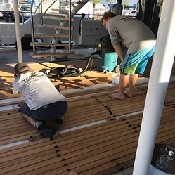 M/Y Baca — Full Exterior Refit in Fort Lauderdale, FL by Teak Techs — photo 6