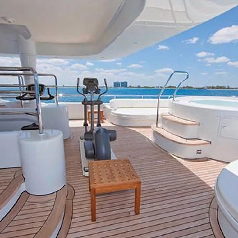 M/Y Aquarius — Swim Platform Restoration & Teak Steps in Fort Lauderdale, FL by Teak Techs — photo 2