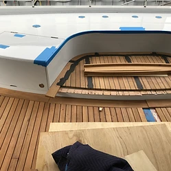 M/Y Baca — Full Exterior Refit in Fort Lauderdale, FL by Teak Techs — photo 8