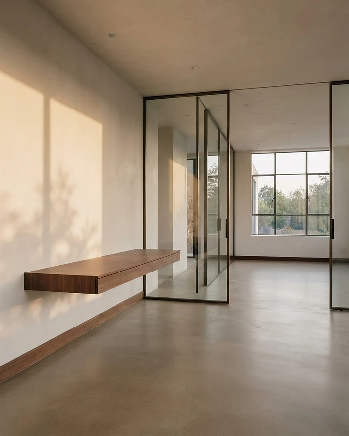 Calm architectural space bathed in soft north light