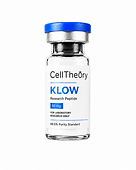 KLOW 80mg lyophilized research vial — research blend for dermatological research, HPLC-verified and supplied by CellTheory