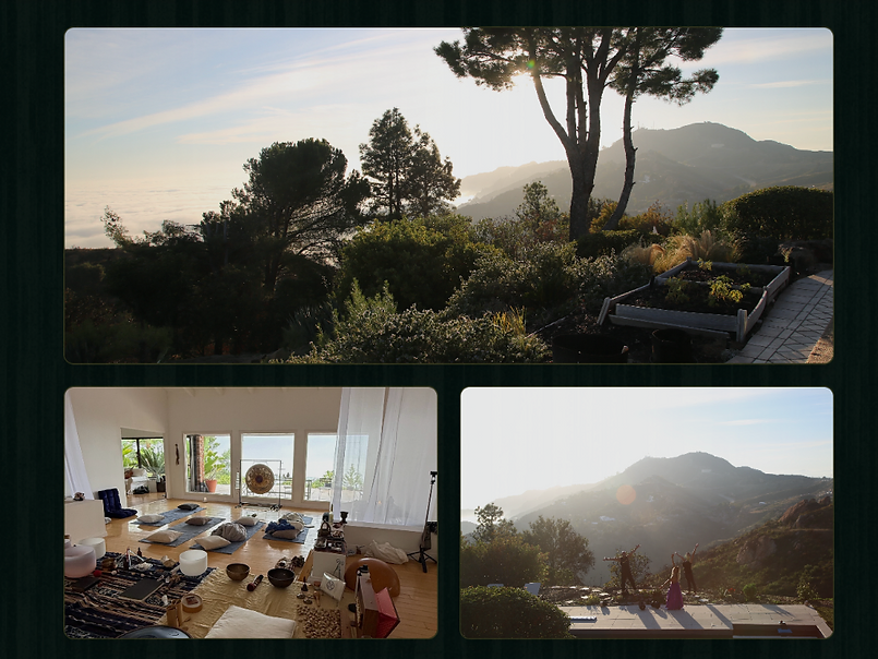 Casa Topanga — canyon, studio, and terrace