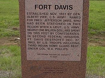 historic Fort Davis Historic Marker Area