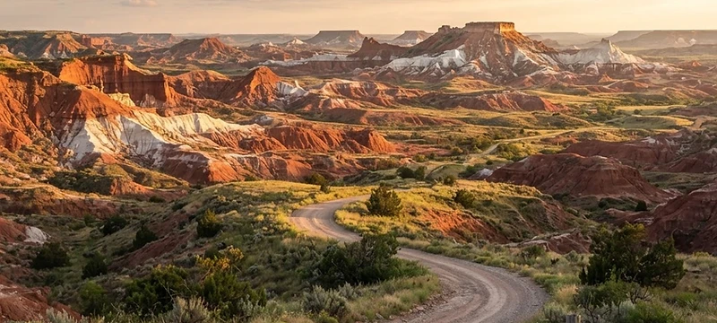 Cimarron Gypsum Hills Scenic Area in Freedom, Oklahoma