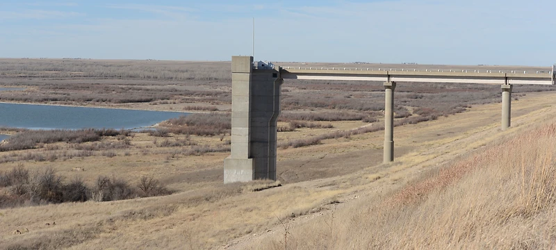 Optima Lake Ghost Reservoir in Hardesty, Oklahoma