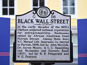 Black Wall Street Historic District in Tulsa, Oklahoma