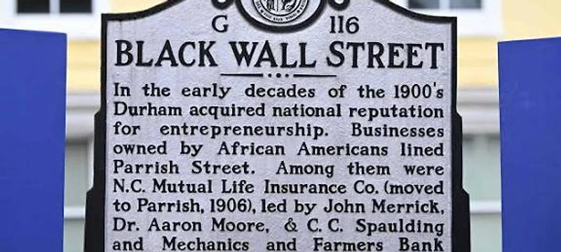 Black Wall Street Historic District in Tulsa, Oklahoma