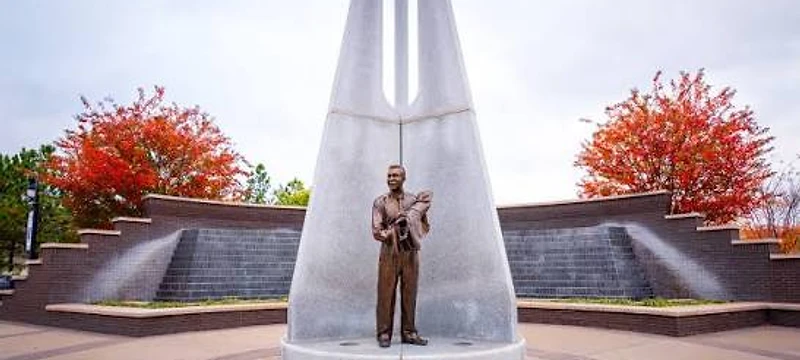 view at John Hope Franklin Reconciliation Park