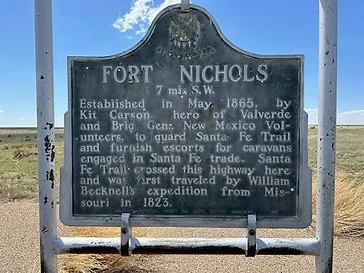 Camp Nichols Historic Site in Wheeless, Oklahoma
