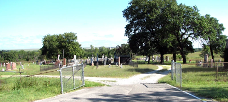 historic site at Grayhorse Indian Village Cemetery
