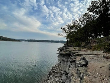 Cherokee Landing State Park — quiet wooded cove on Grand Lake