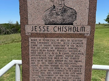 historic site at Jesse Chisholm Grave