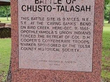 historic Chusto-Talasah Battlefield Area