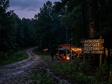 Honobia Bigfoot Festival Area in Honobia, Oklahoma