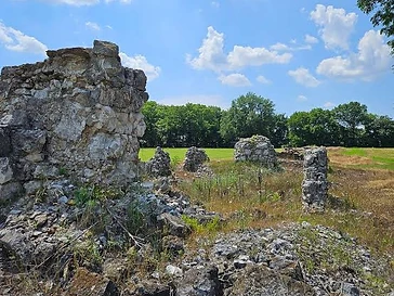 Fort Towson Historic Site — ruins of 1824 frontier Army post with stone foundations