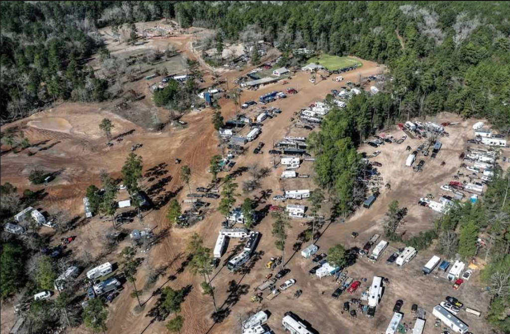 RV Sites at General Sam's Offroad Park in Huntsville, Texas