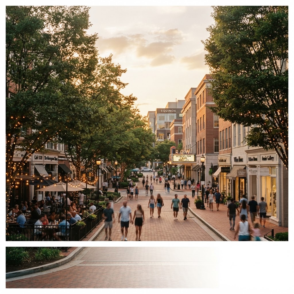 Walkable neighborhood life in Bethesda