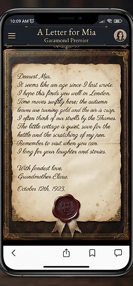 A letter for the future