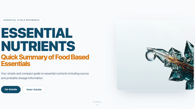 Minerals and Vitamins template preview