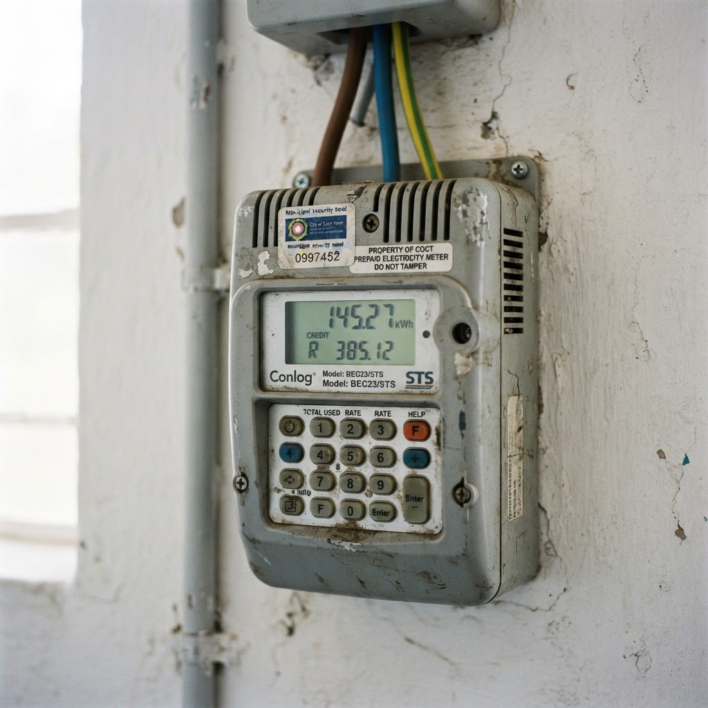 A municipal electricity meter