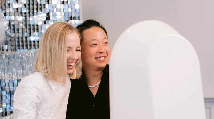 snapBox photo booth in action at a real event