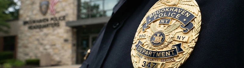 Brookhaven Police Department badge detail