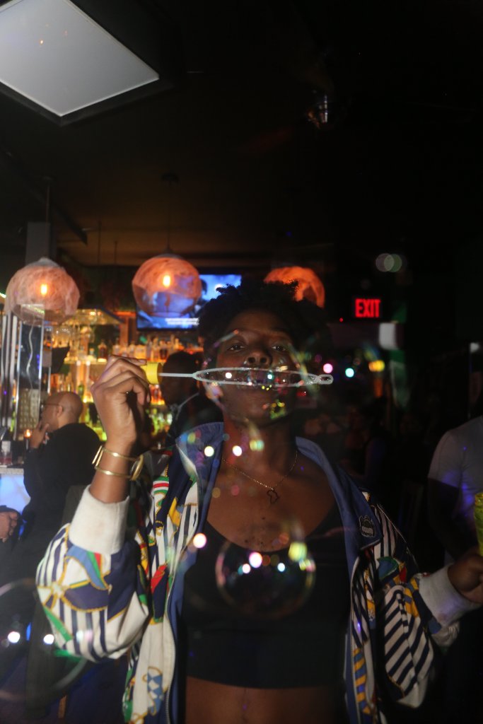 Bubble Fun at Night
