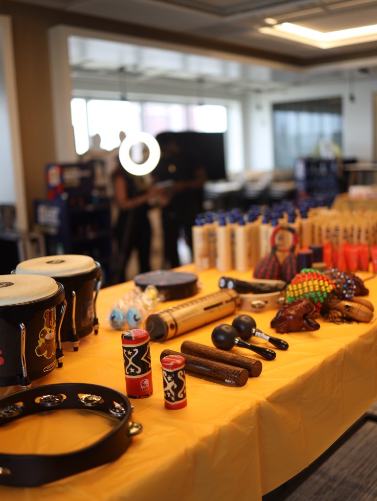 A table full of musical possibility
