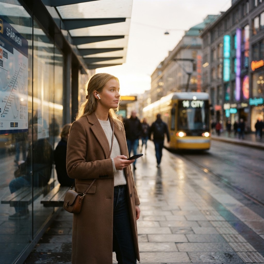 Kund som använder Mitt Tele7 i mobilen