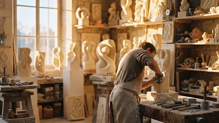 DJ decks, a bus and an elephant: The family business on Tyneside creating quirky gravestones