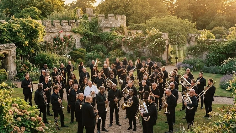A Symphony of Brass: One Hundred Tubas Transform Historic Scottish Garden