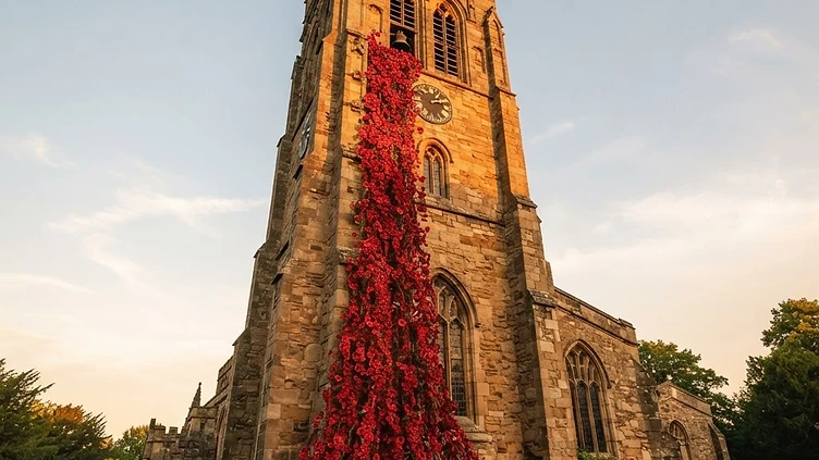15,000 handmade poppies transform Widnes church ahead of Remembrance Sunday