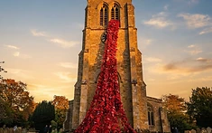 A Sea of Remembrance: 15,000 Poppies Cascade Down Widnes Church