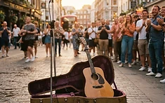 Piccadilly Circus Surprise: Global Star Joins Street Performer for Unforgettable Duet