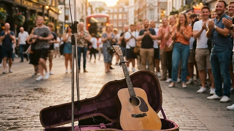 Piccadilly Circus Surprise: Global Star Joins Street Performer for Unforgettable Duet