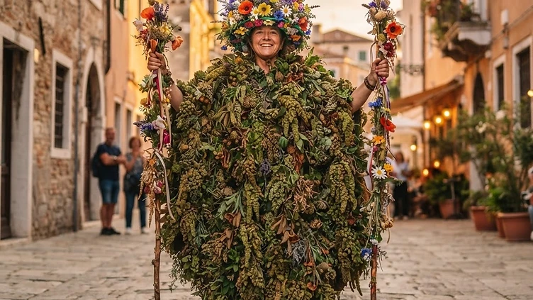 Scotland Celebrates Ancient Nature Ritual as Burryman Parades Through South Queensferry